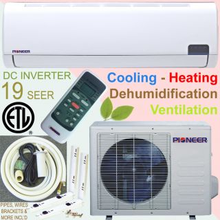  PIONEER 19 SEER INVERTER Ductless Mini Split Air Conditioner Heat Pump