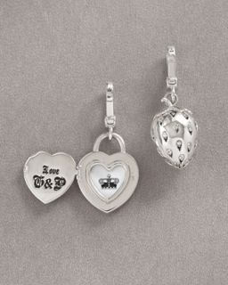 Juicy Couture Heart Padlock Locket & Strawberry Charms   