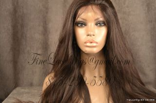 Malaysian Remy Full Lace Straight Wig Virgin Color