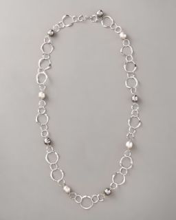 Majorica Baroque Manmade Pearl & Link Necklace, 36L   