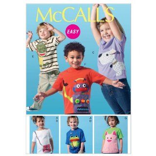 McCalls Patterns M6545 Childrens/Boys/Girls Tops and