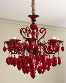 Red Chianti Chandelier   