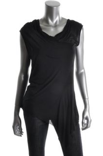Helmut Lang New Black Modal Sleeveless Dress Top P BHFO
