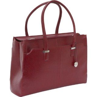 Knomo Rosa 15 Leather Laptop Shoulder Bag (Berry