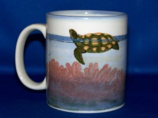 Otagiri Embossed Sea Turtle Coffee Mug Ocean Japan