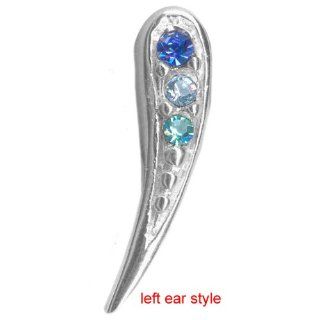 16 gauge Left Ear Blue Decadence Cartilage Earring Stud