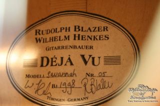 1998 Blazer Henkes DÉJÀ Vu Savannah 12 String Leadbelly