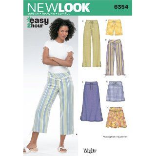  6354 Misses Pants, Size A (6 8 10 12 14 16) Arts, Crafts & Sewing