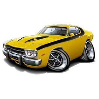 1973 74 Roadrunner car Wall Graphic Decal Decor 36 Home