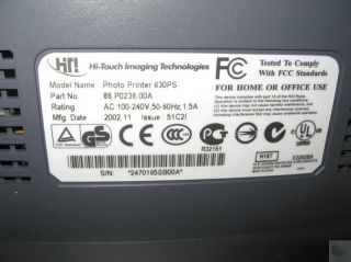 Hiti Hi Touch 630ps Dye Sublimation USB Photo Printer