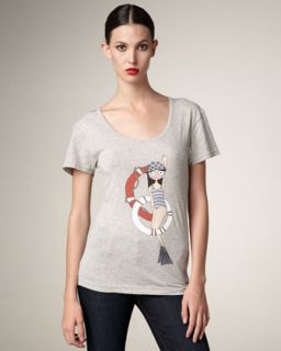 MARC by Marc Jacobs Miss Marc Makes A Splash Tee, Gray   