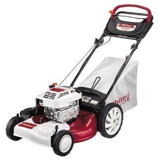 White Outdoor 21 Inch Gas Powered Self Propelled Lawn