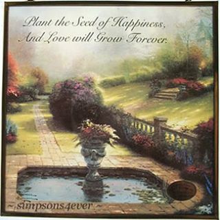 This auction is for a brand new Thomas Kinkade Pond By Fountain