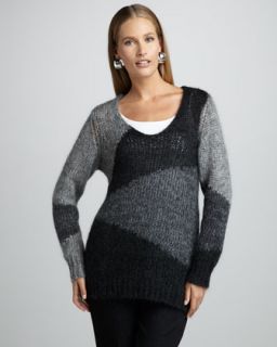 Eileen Fisher Colorblock Mohair Sweater Tunic & Organic Cotton Tank