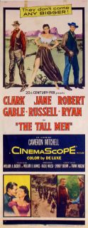 Original The Tall Men Clark Gable Jane Russell