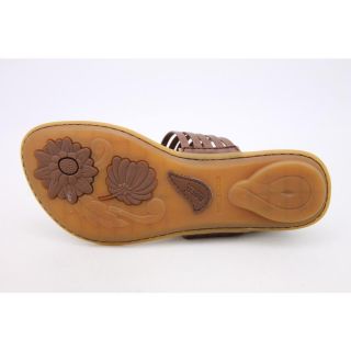 Born Hoda Womens Size 9 Brown Open Toe Leather Flip Flops Sandals