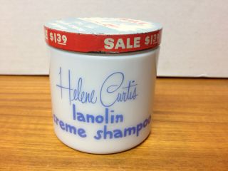 Helene Curtis Lanolin Creme Shampoo Vintage $1 39 Jar