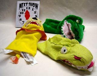  Alligator Hand Puppets 42x42 Puppet Theater Free US Shipping