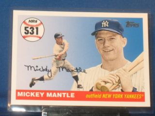Mickey Mantle 2008 Topps Home Run History Yankees 531