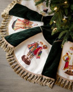 Old World Santas Christmas Tree Skirt   