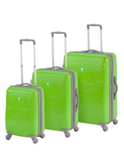 Heys Green Eco Leaves Three Piece Luggage Set   