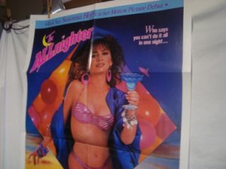 Original Vintage 1987 Susanna Hoffs The Allnighter Movie Poster 41 x