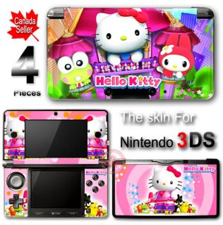 Hello Kitty Pink Skin Cover Sticker 2 for Nintendo 3DS