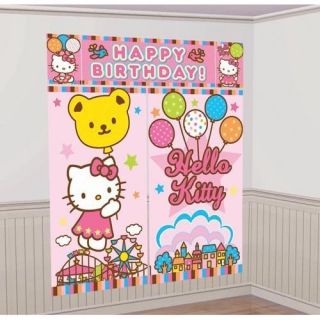 Hello Kitty Birthday Party Supplies GIANT WALL DECORATION Picture