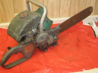 Vintage Homelite Model 17A Gear Drive Chain Saw Non Running
