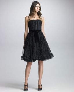 RED Valentino Organza Ruffled Tulle Dress   