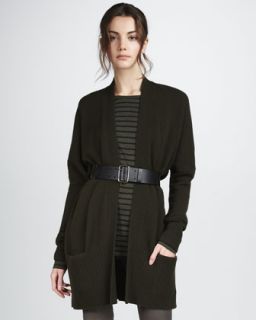 Vince Cardigan with Ribbed Trim   