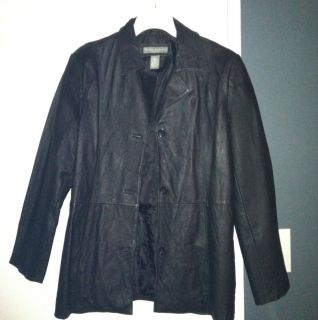 Jessica Holbrook Leather Jacket Really Nice Size Small