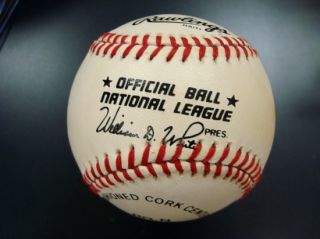 Harvey Haddix Single Signed Official Baseball Inscribed Perfect Game