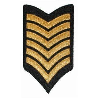 Military Rank Stripes Retro Embroidered Iron On Applique