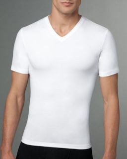  tee white available in white $ 58 00 spanx cotton compression v neck