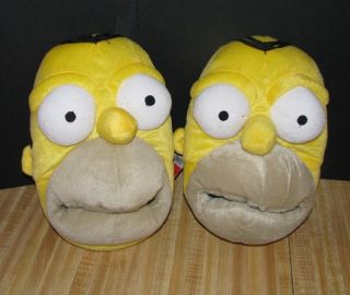 New Homer Simpsons Mens Night House Slippers Sz M 9 10