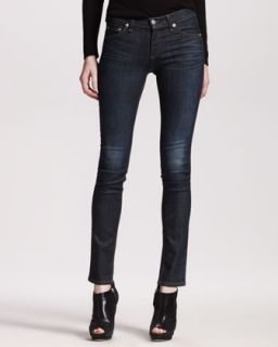 Eileen Fisher Crepe de Chine Boxy Shirt & Soft Denim Skinny Jeans