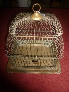 Hendryx Bird Cage Antique Brass Overlay