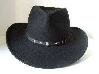 NEW ARRIVAL BLACK CREEK OUTBACK WESTERN STYLE HAT COLOR BLACK 7 3 8