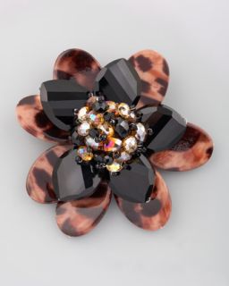 panacea faceted floral brooch $ 60