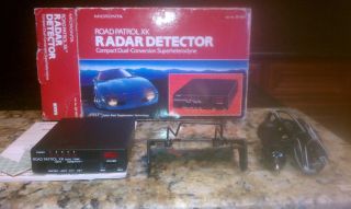Vintage Vehicle Road Patrol Radar Detector Compact Dual Conversion