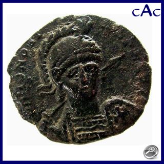 CAC Honorius Concordia Avgg Constantinopolis Seated 401 403 Ad