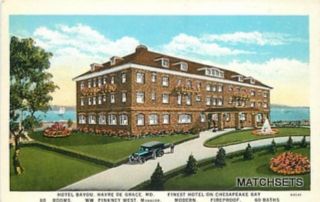 HAVRE DE GRACE, MARYLAND Finest Chesapeake Bay Hotel Bayou CURT TEICH