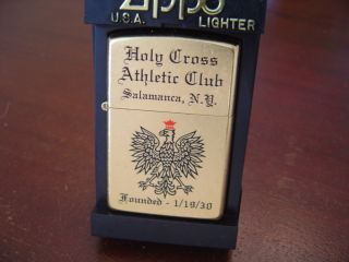 Holy Cross Athletic Club Salamanca NY Zippo Mint 2001