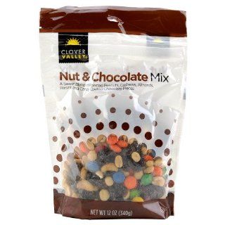 CLOVER VALLEY TRAIL MIX NUT AND CHOCOLATE BLEND RAISINS CHOCOLATE