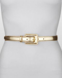  covered buckle mirror belt gold $ 95 exclusively ours