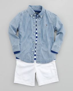 Z0UDP Ralph Lauren Childrenswear Blake Chambray Shirt, Sizes 2 7