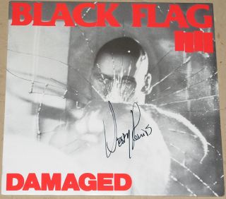 BLACK FLAG HENRY ROLLINS AUTOGRAPHED SIGNED VINYL ALBUM WITH JSA COA