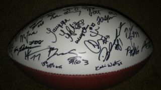 2007 Hawaii Warriors team signed Sugar Bowl football  CERTIFICATE 