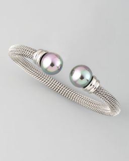  available in silver $ 85 00 majorica gray pearl cap bangle silver